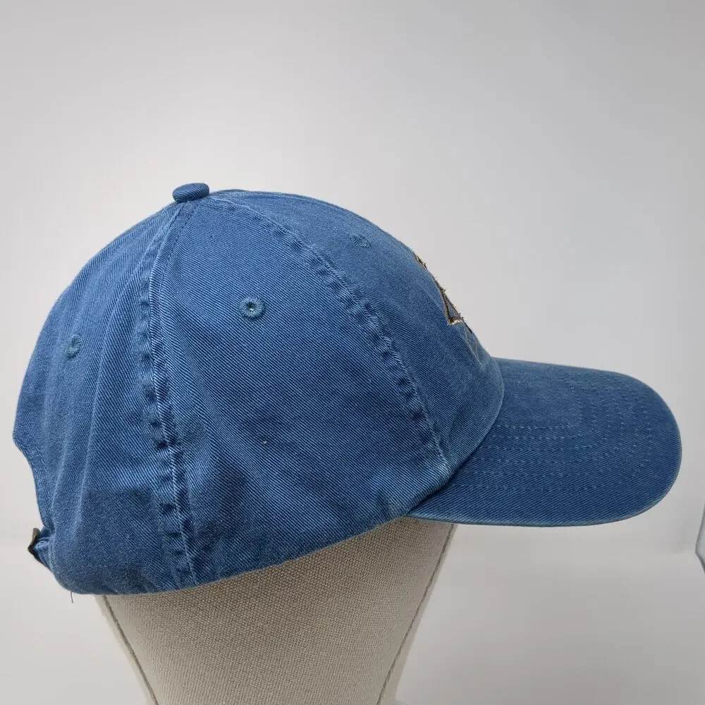 Utah Slideback Baseball Cap Blue OS Adjustable Headwear & Embroidered Royal